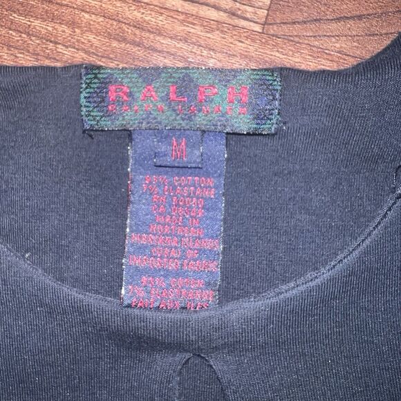 Ralph Lauren Dress Size M LBL Sheath Keyhole Front Knee Length Stretchy - Picture 4 of 9